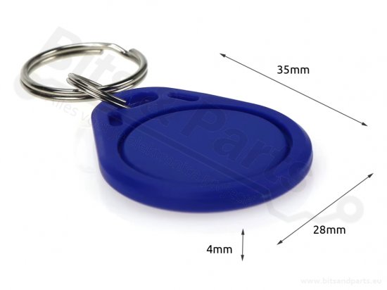 RFID Tag / Sleutelhanger 125KHz EM4100 Rood